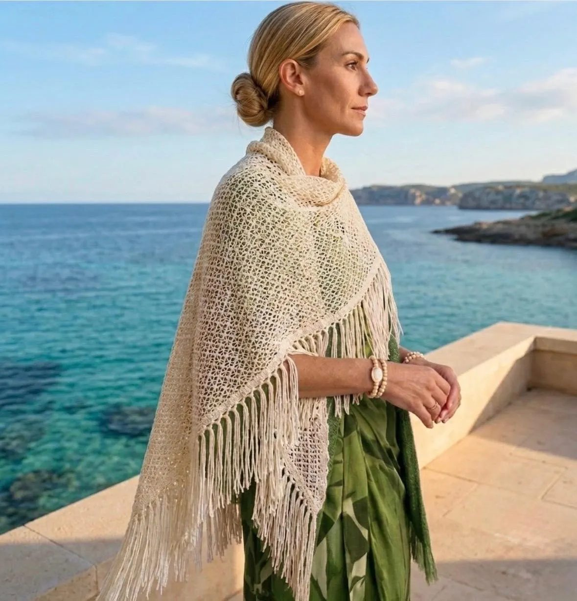 Scialle in macrame — foto 1 di 3
